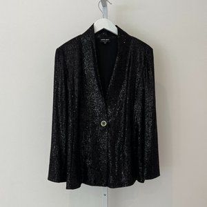 GIORGIO ARMANI BLACK EMBELLISHED JACKET SIZE IT 46 / US 10-12 NWOTS!